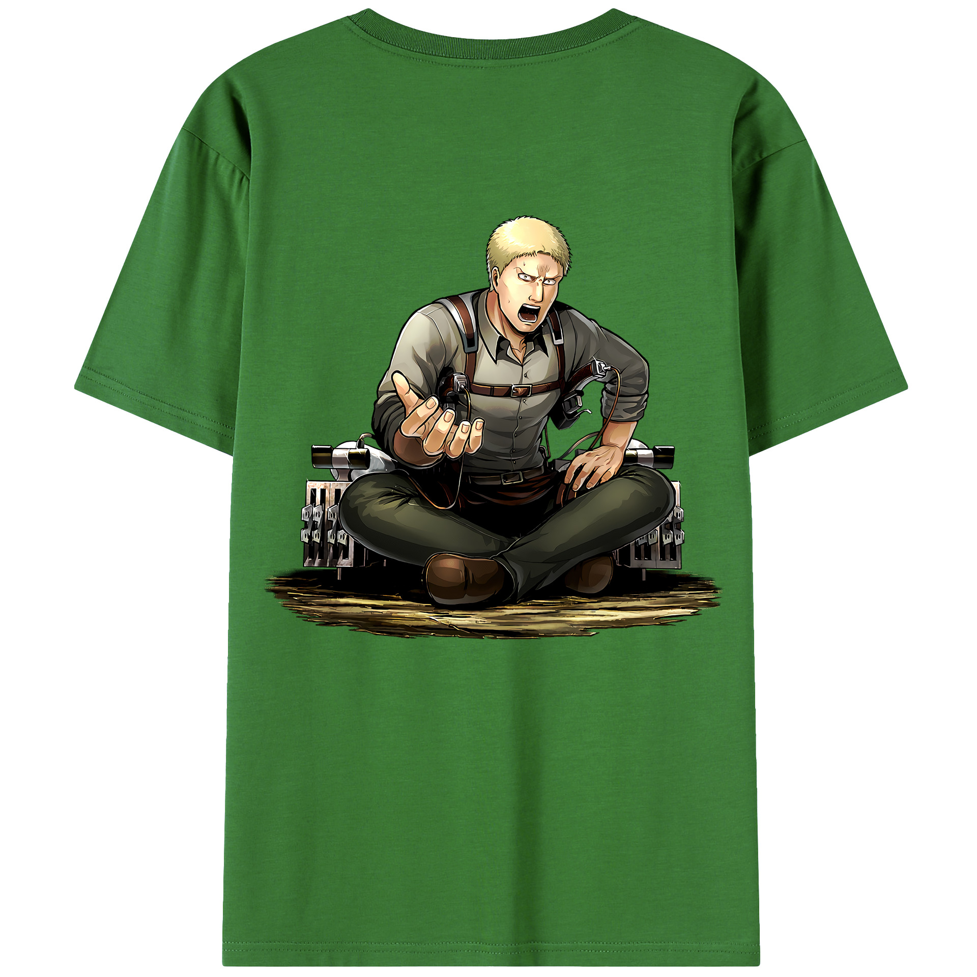 （画像用） 進撃の巨人 ライナー・ブラウン Attack on Titan Reiner Braun レディース半袖Tシャツ(バックプリント)